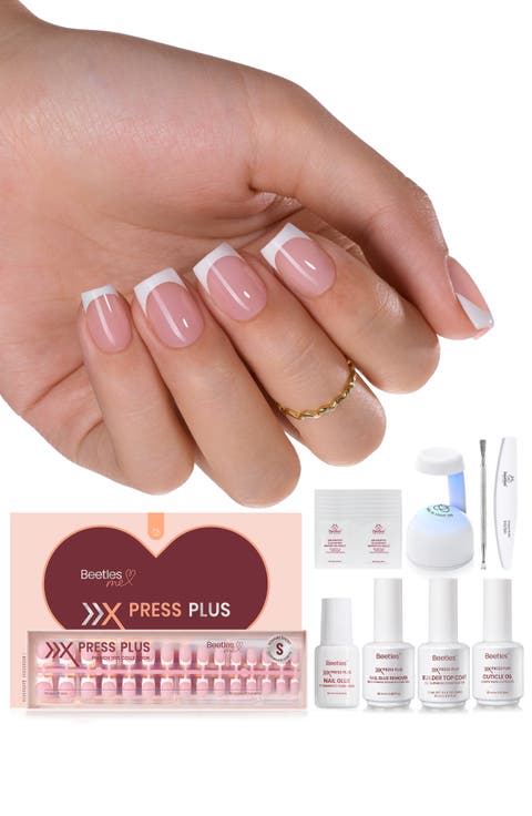 French Tip Press On Nail Studio Kit Short Square (150 pcs)
