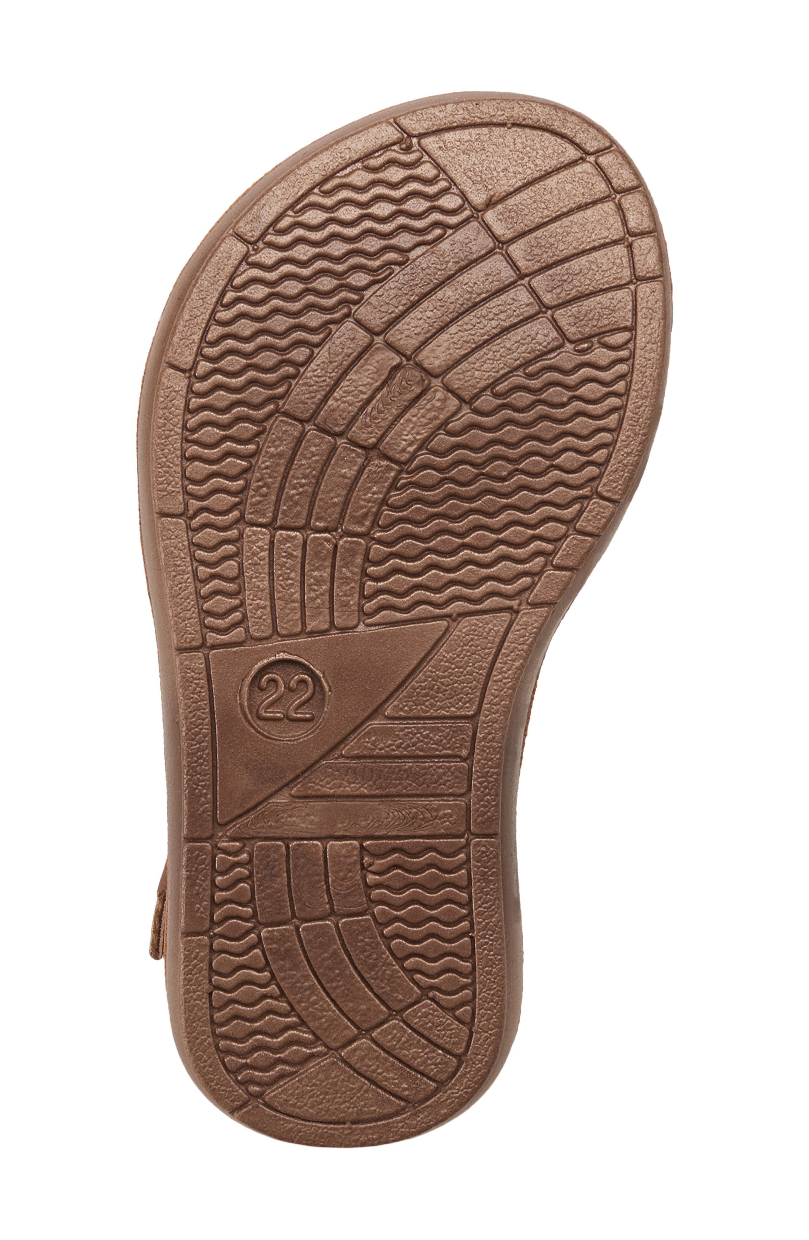 Lucky Brand Kids' Metallic Braided Sandal, Alternate, color, Cognac