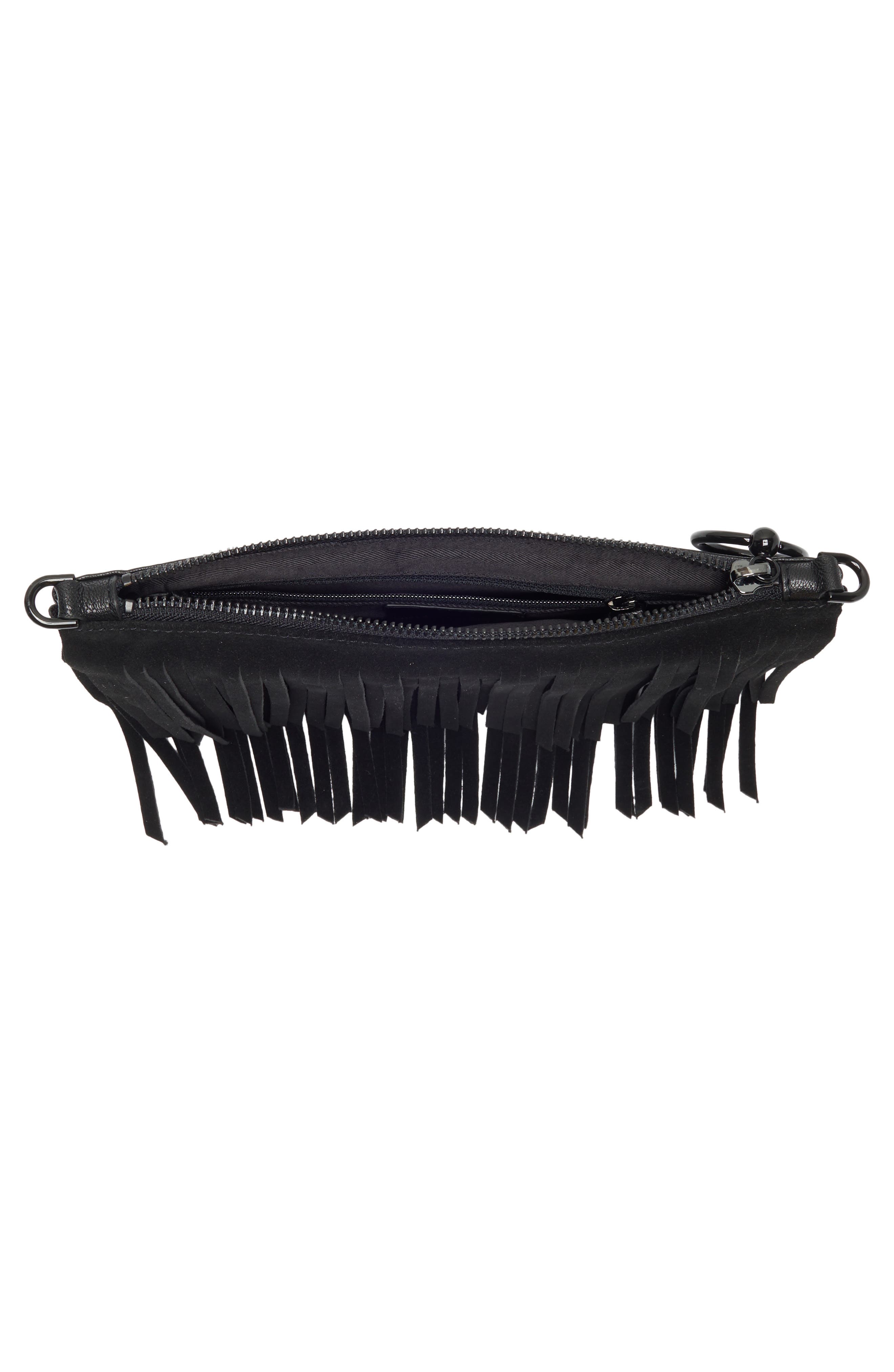 Rebecca Minkoff Fringe Crossbody Bag, Alternate, color, 