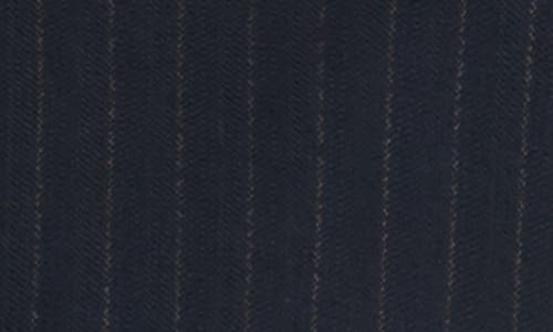 Khaite Naran Pinstripe Single Breasted Stretch Virgin Wool & Cotton Blazer In Blue