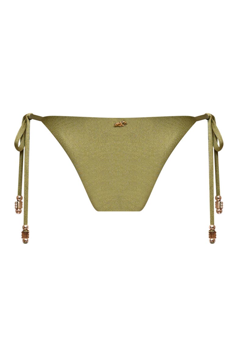 Jade Lycra String Bikini Bottom, Alternate, color, GREEN