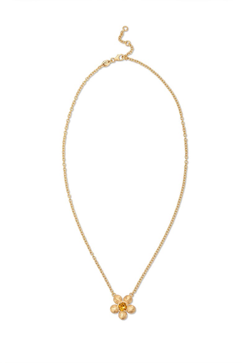 Flore Necklace Madeira Quartz, Main, color, Gold/Madeira Quartz