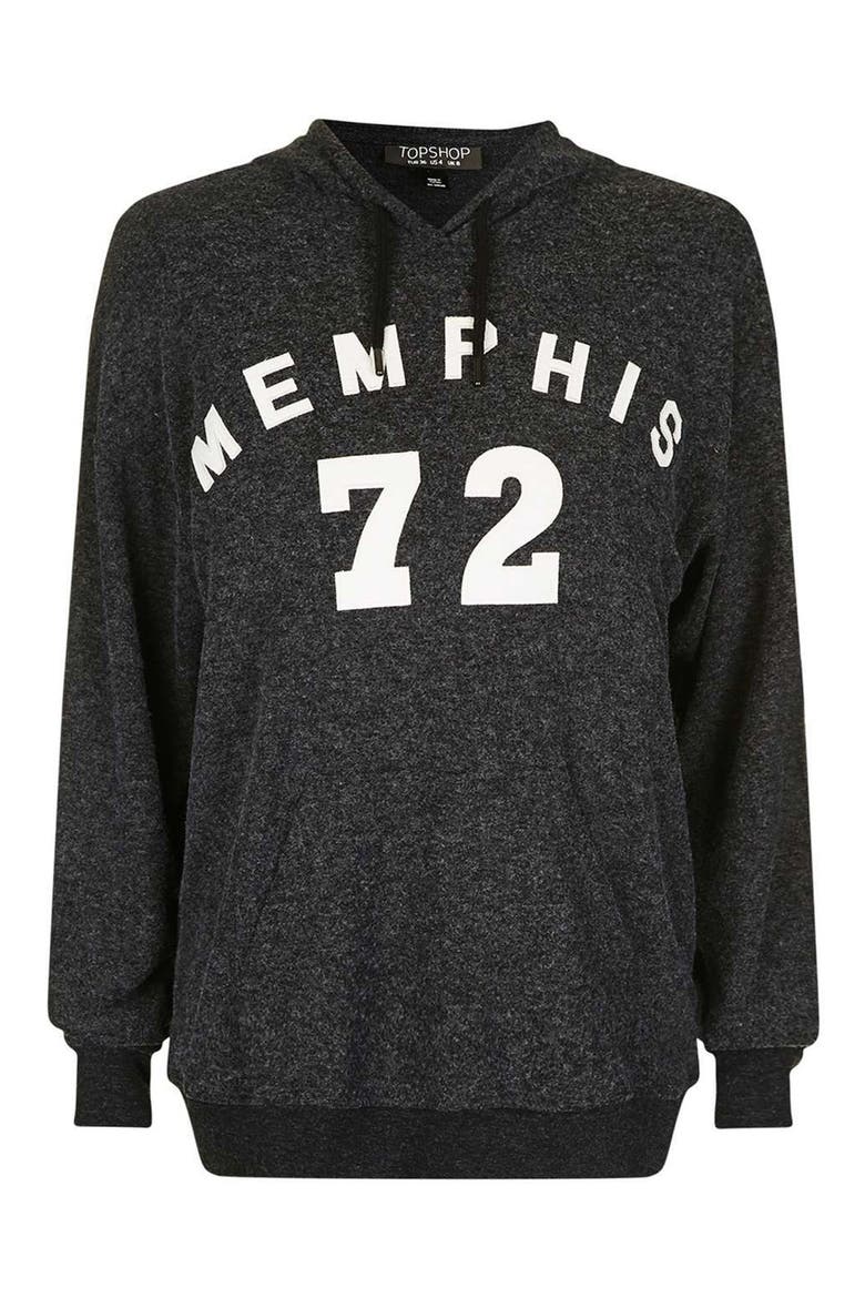 Memphis Brushed Hoodie, Alternate, color, CHARCOAL