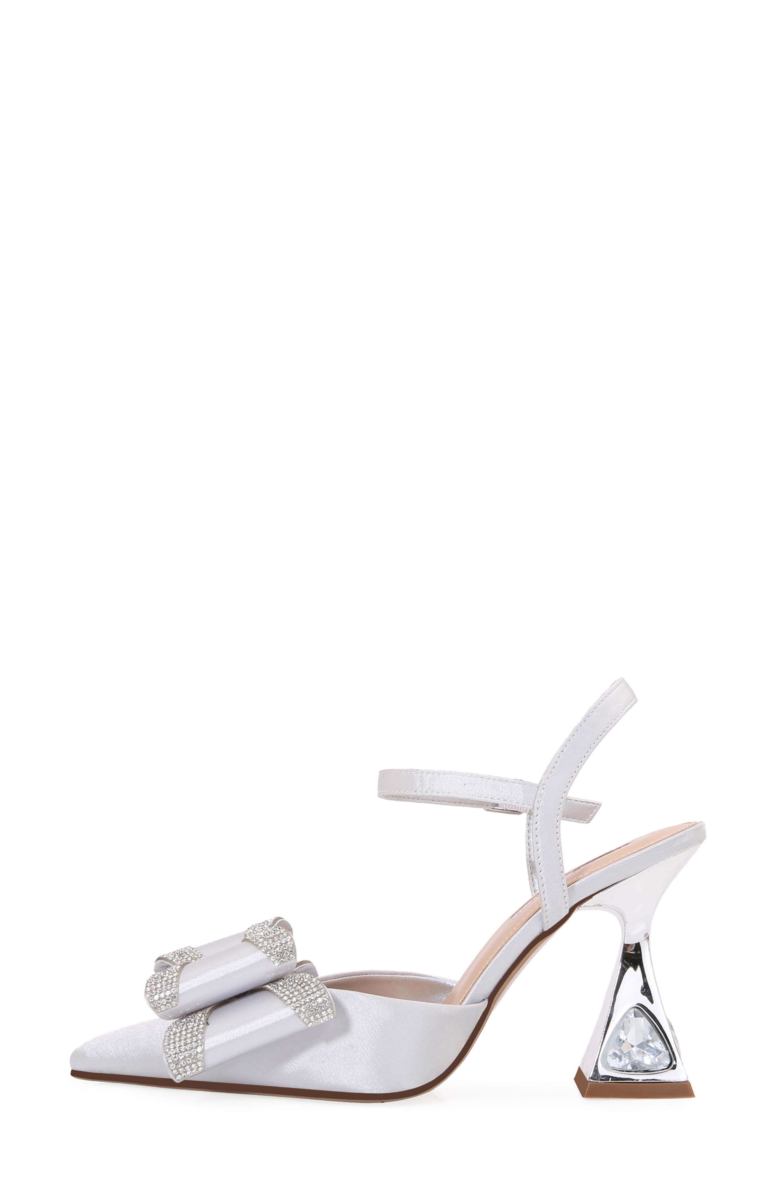 Milly Pointed Toe Pump, Alternate, color, SILVER