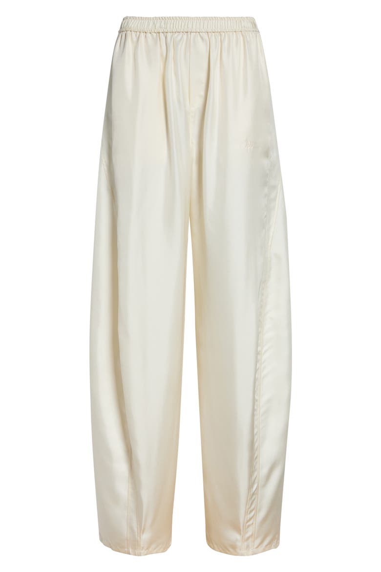 Silk Track Pants, Alternate, color, IVORY