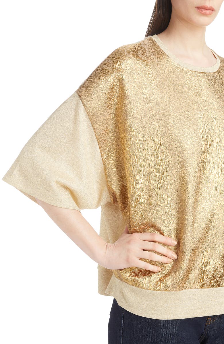 Dries Van Noten Embellished Mixed Media Bomber Jacket, Alternate, color,