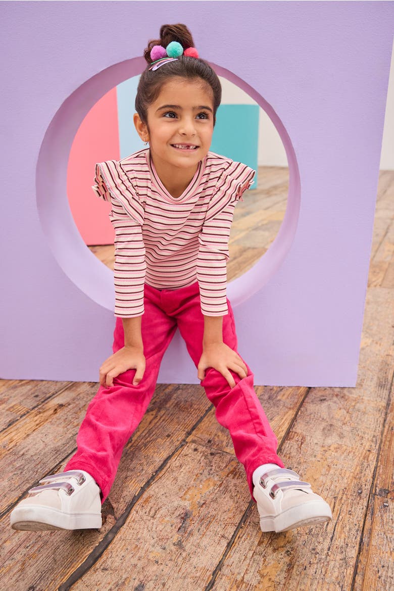 Kids' Velvet Twiggy Pants, Alternate, color, Bougainvillea Velvet