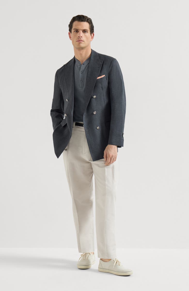 Brunello Cucinelli Cotton jersey T-shirt, Alternate, color, Grey