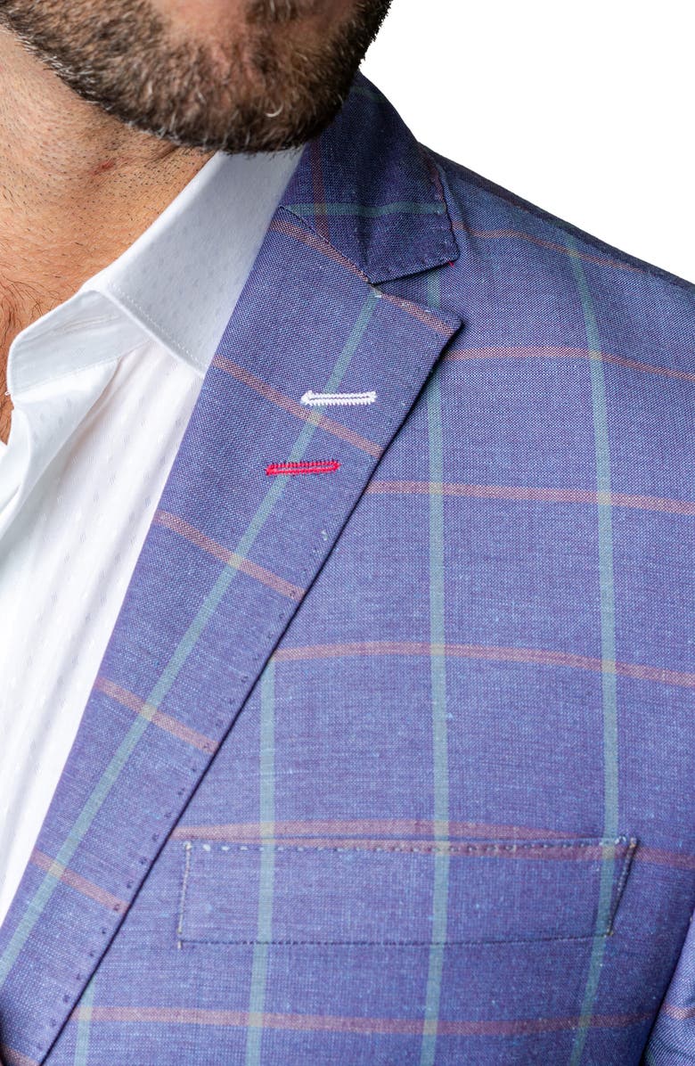 Maceoo Classy Descartes Windowpane Sport Coat, Alternate, color,