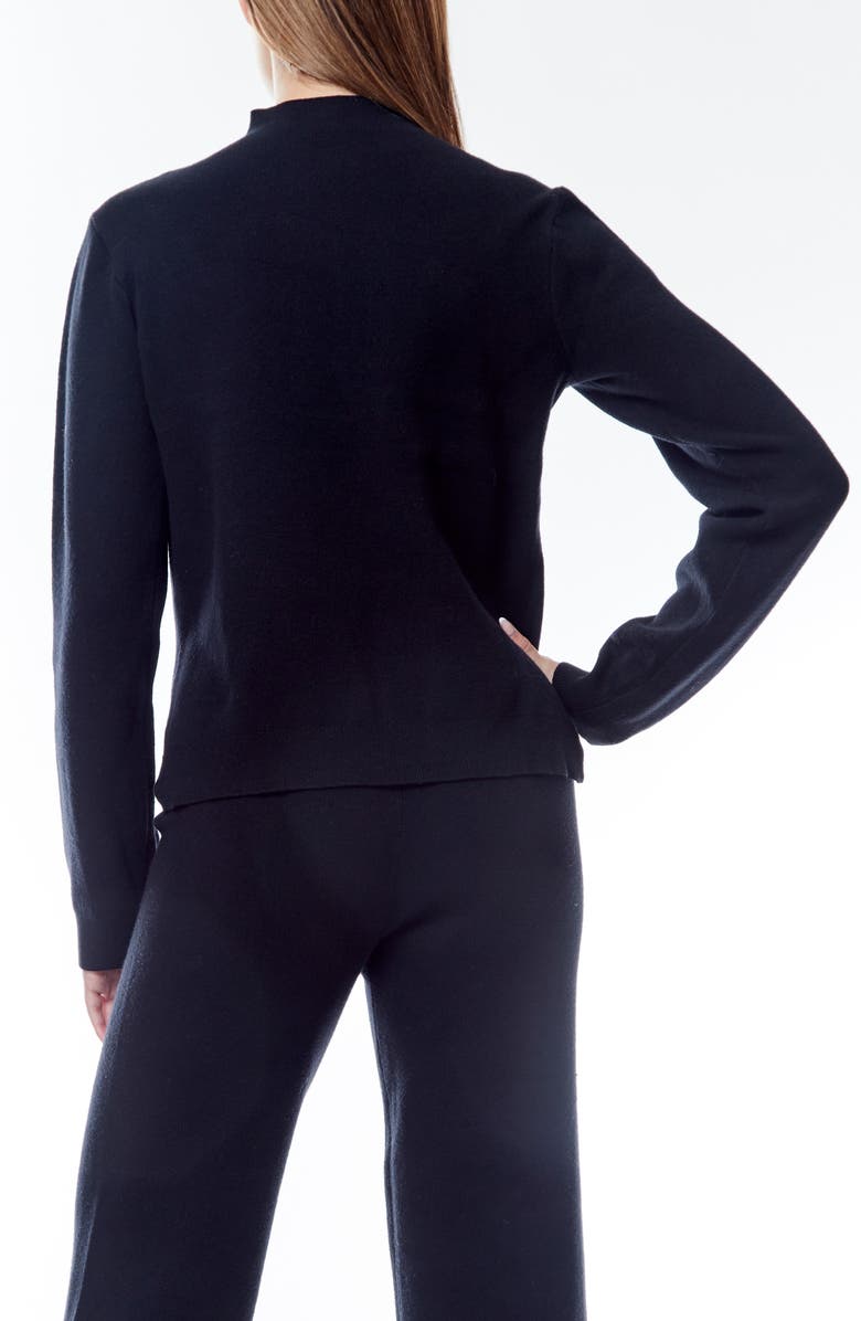 BY DESIGN Dani High-Low Sweater, Alternate, color, Black