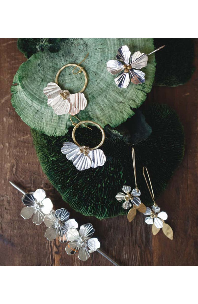 Matr Boomie Sayuri Petal Dangle Earring, Alternate, color, Gold