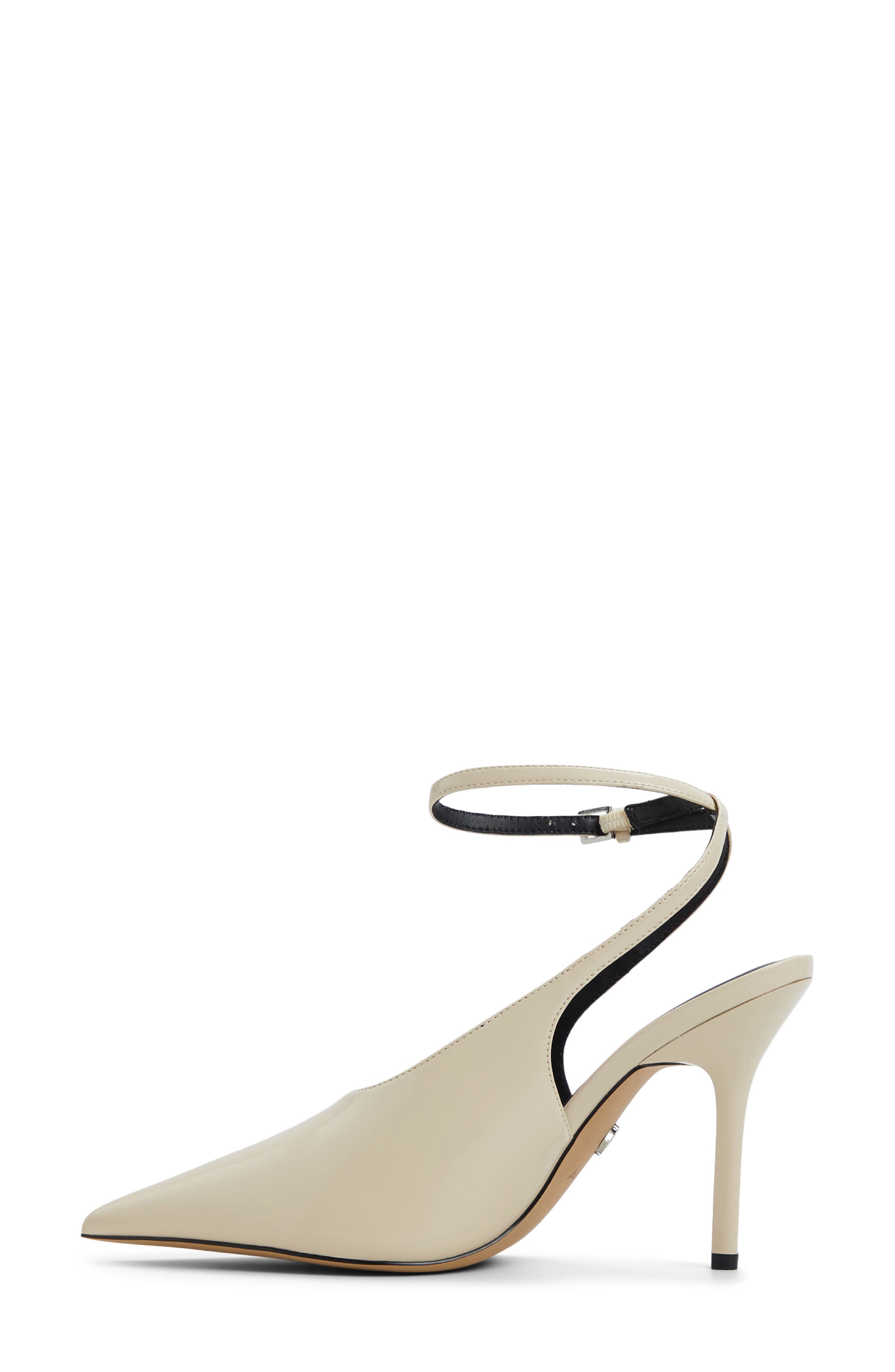 Lisandre Ankle Strap Pointed Toe Pump, Alternate, color, LIGHT BEIGE