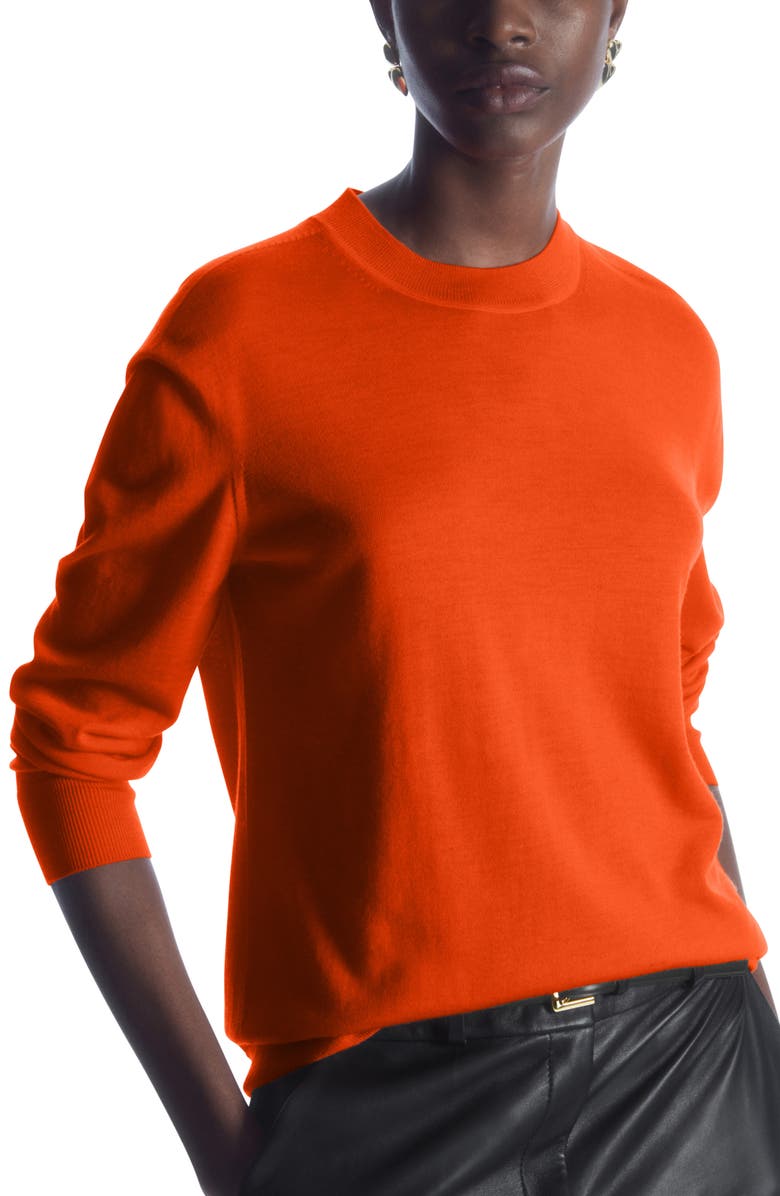 COS Merino Wool Crewneck Sweater, Main, color, 