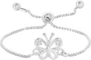 Donatello Gian Sterling Silver Adjustable Butterfly Bracelet