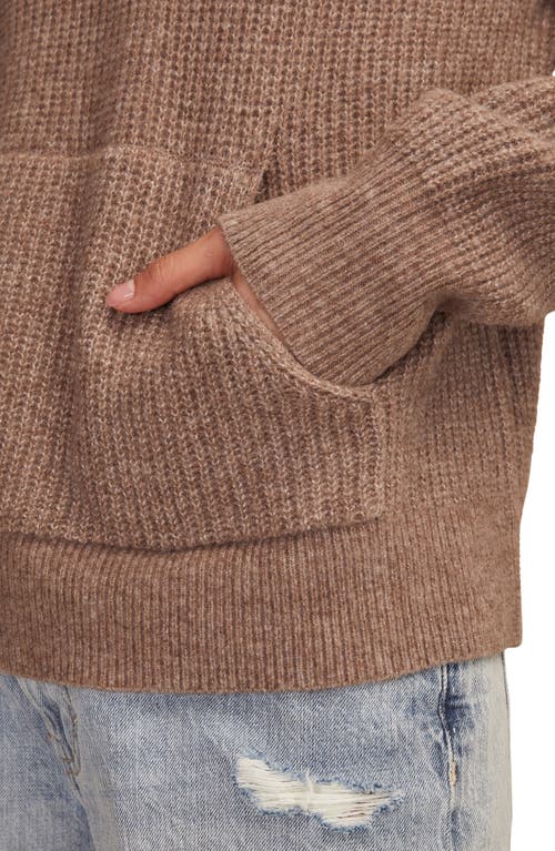 Lucky Brand Cloud Soft V-neck Sweater Hoodie In Brown