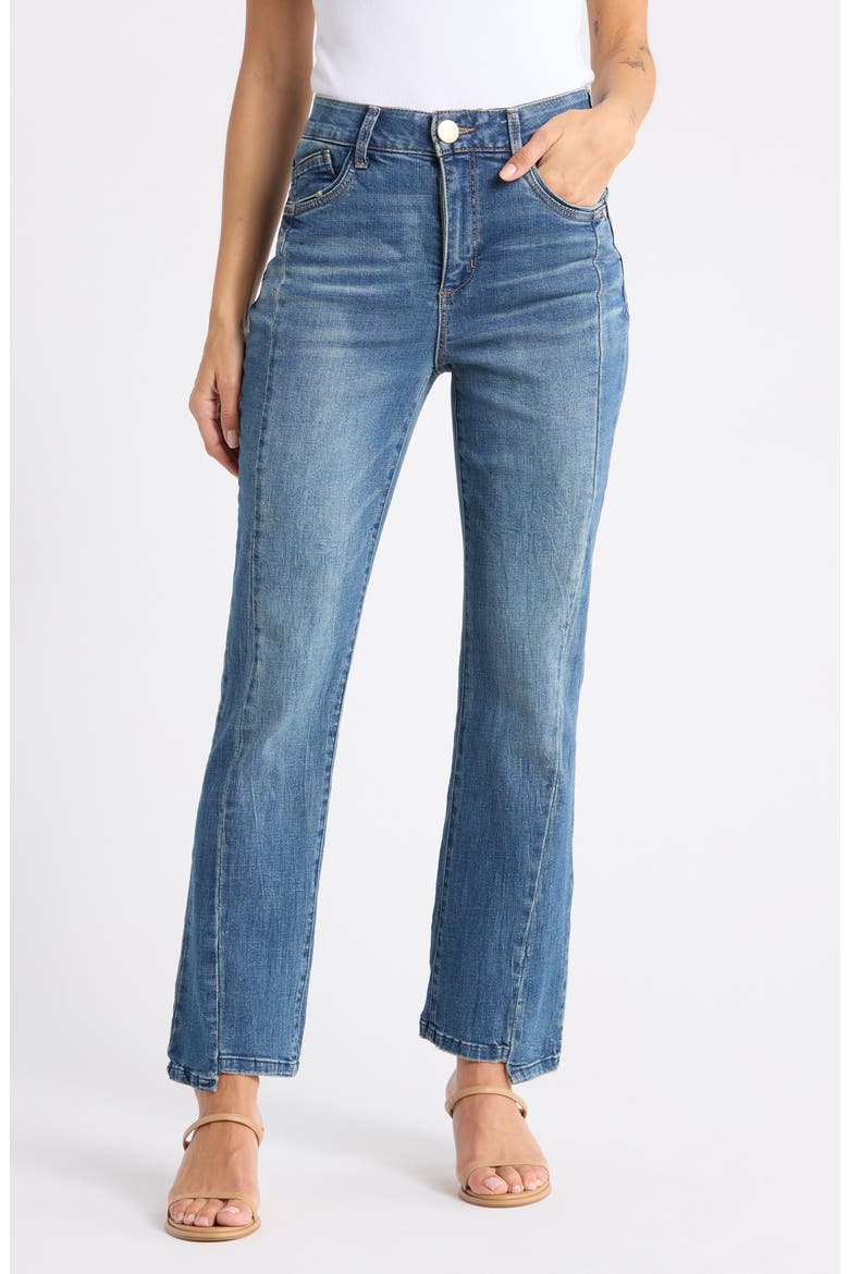 Step Hem Barley Bootleg Jeans, Main, color, MID BLUE ARTISINAL