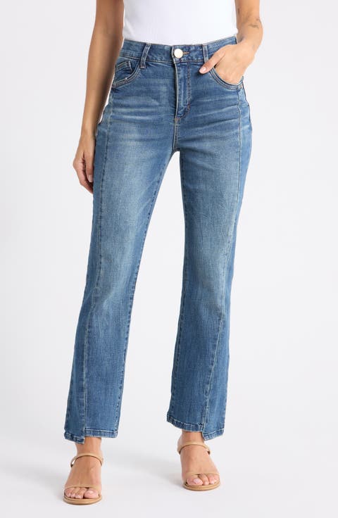 Step Hem Barley Bootleg Jeans
