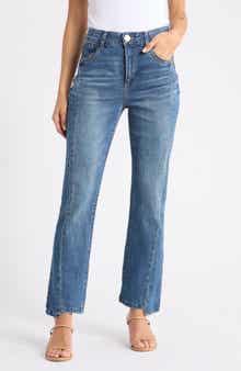 Step Hem Barley Bootleg Jeans