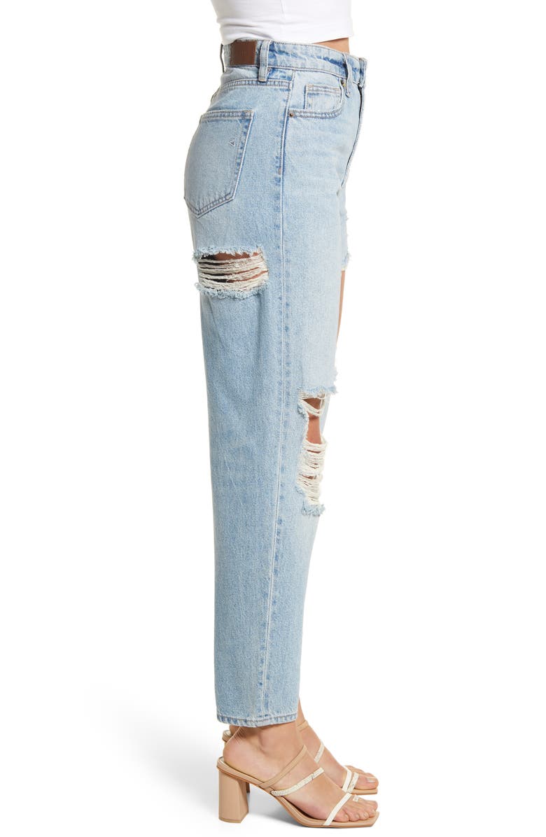 HIDDEN JEANS Distressed Tapered Mom Jeans, Alternate, color,