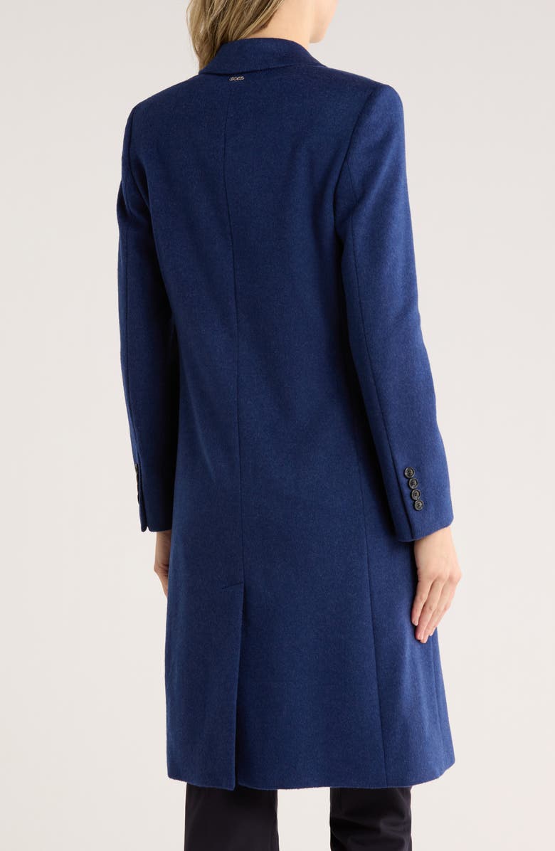 BOSS Catara Wool & Cashmere Blend Coat, Alternate, color, Blue