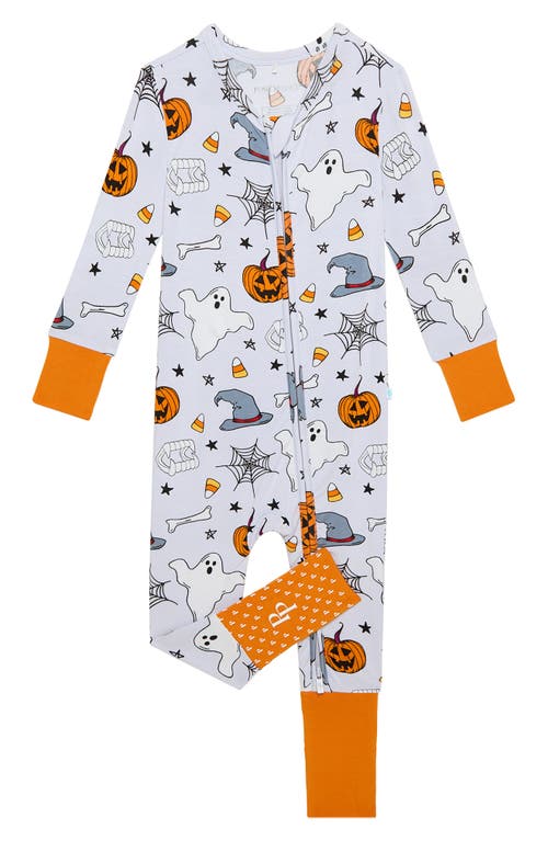Posh Peanut Ichabod Fitted Convertible One-piece Pajamas In Gray