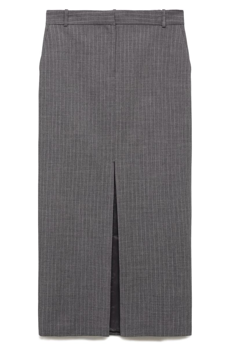 MANGO Pinstripe Stretch Pencil Skirt, Alternate, color, 