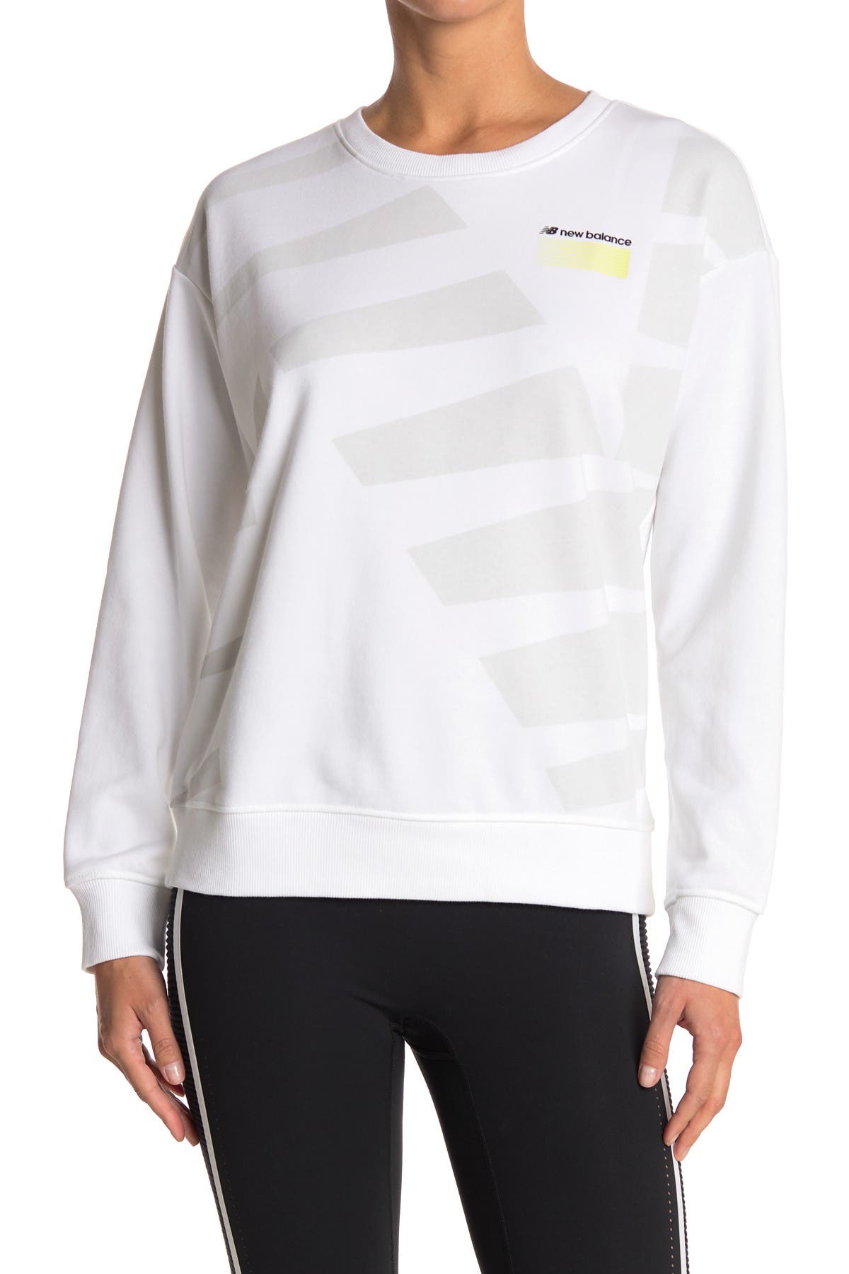 New Balance Optiks Logo Pullover Sweatshirt (Women) | Nordstromrack