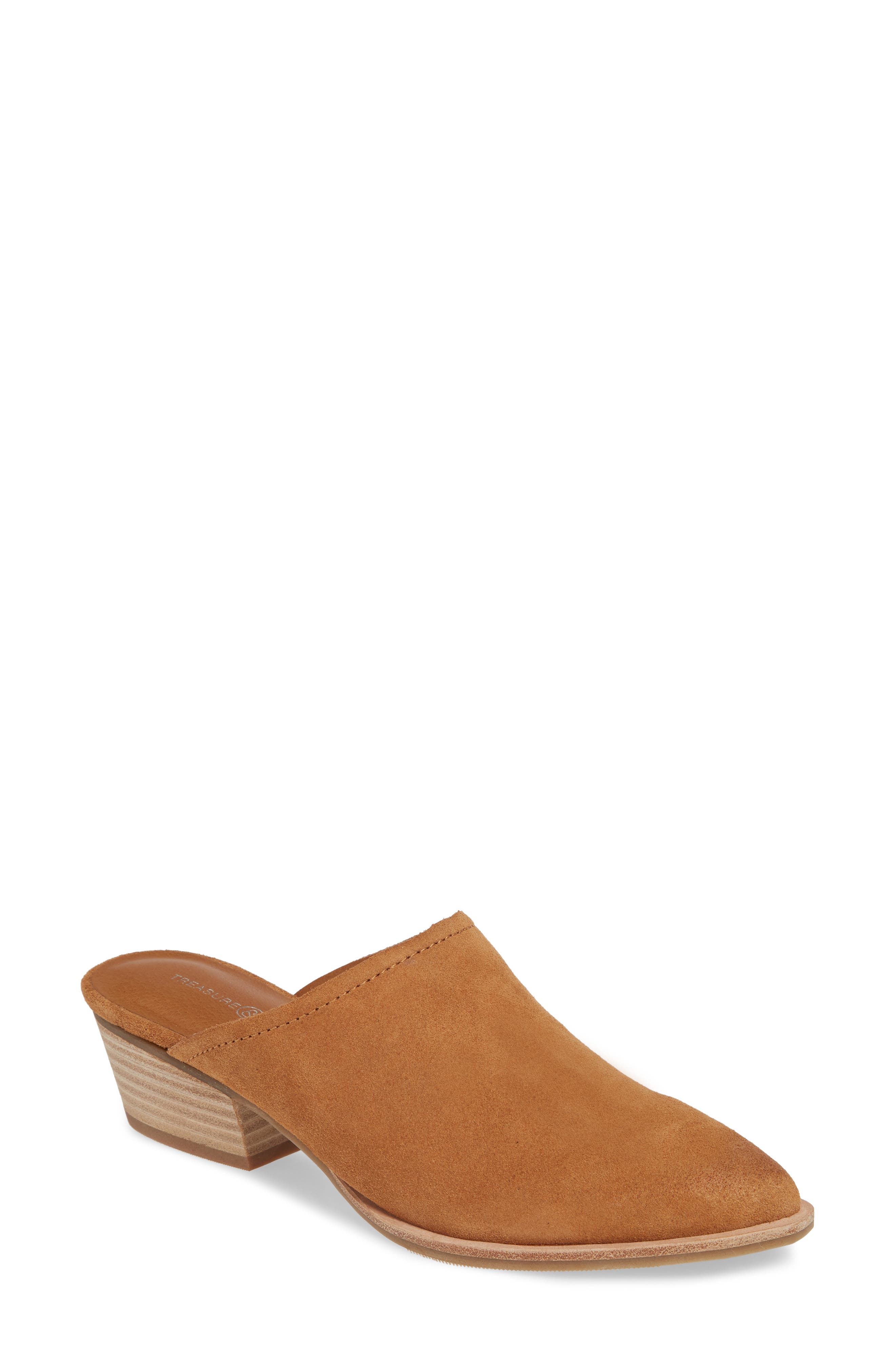 Elle Mule, Main, color, CHESTNUT SUEDE