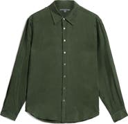 John Varvatos Martin Solid Twill Button-Up Shirt