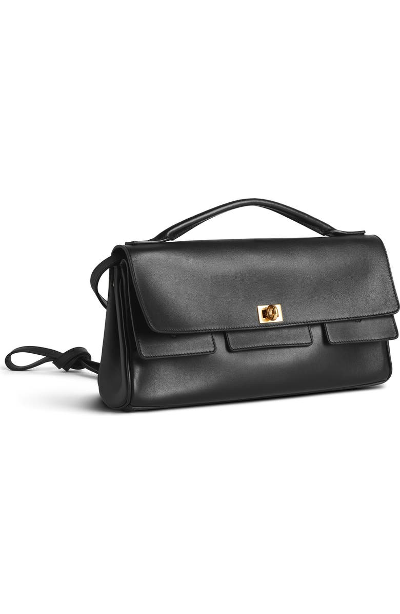 Balenciaga Bel Air Leather Clutch, Main, color,