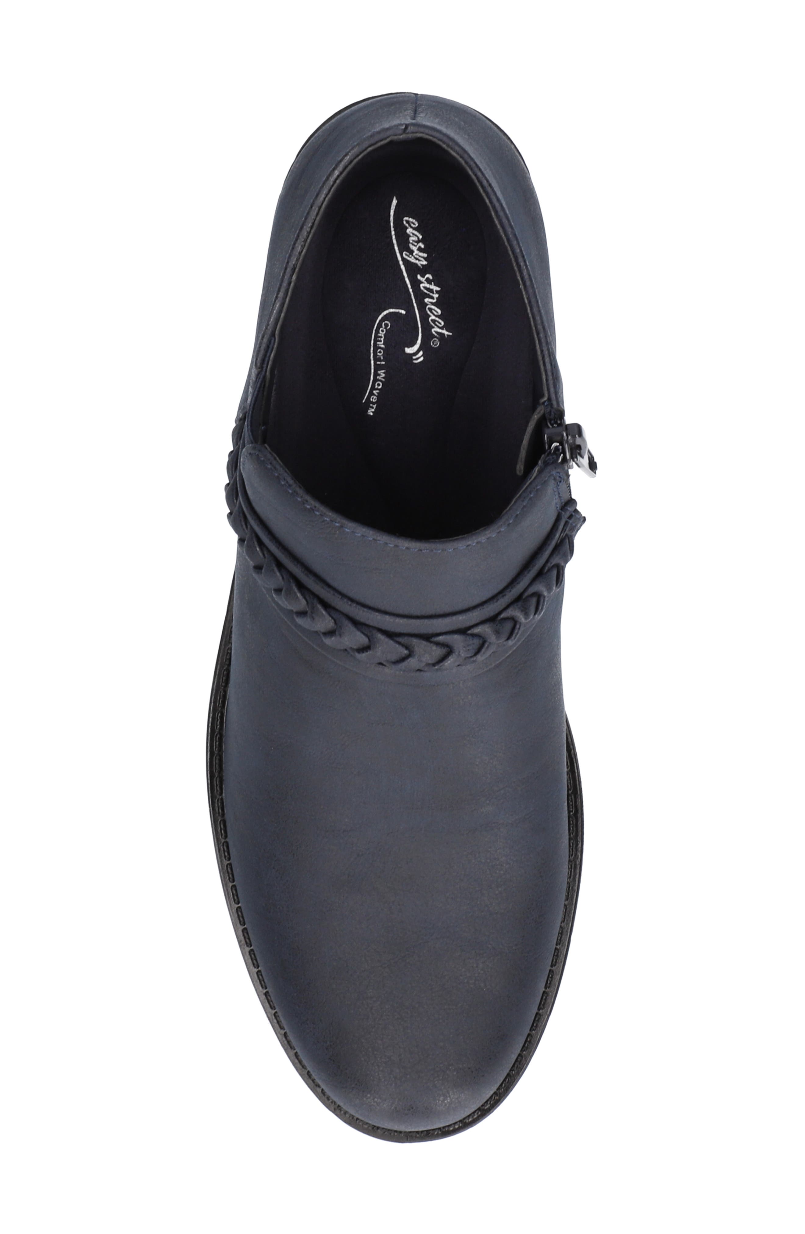 EASY STREET Jalia Braided Bootie, Alternate, color, Navy/ Gore