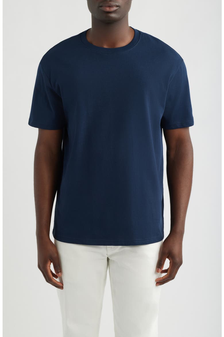 Cotton T-Shirt, Main, color, BLACK IRIS