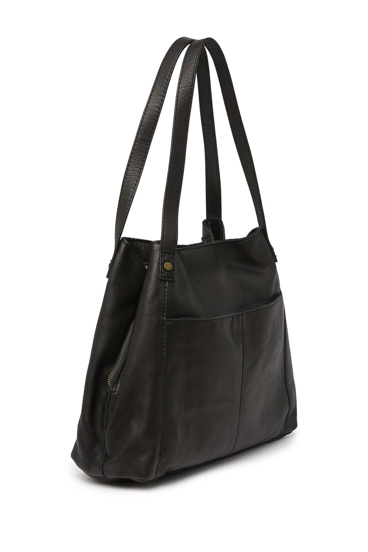 AMERICAN LEATHER CO. Liberty Shopper Bag, Alternate, color, Black