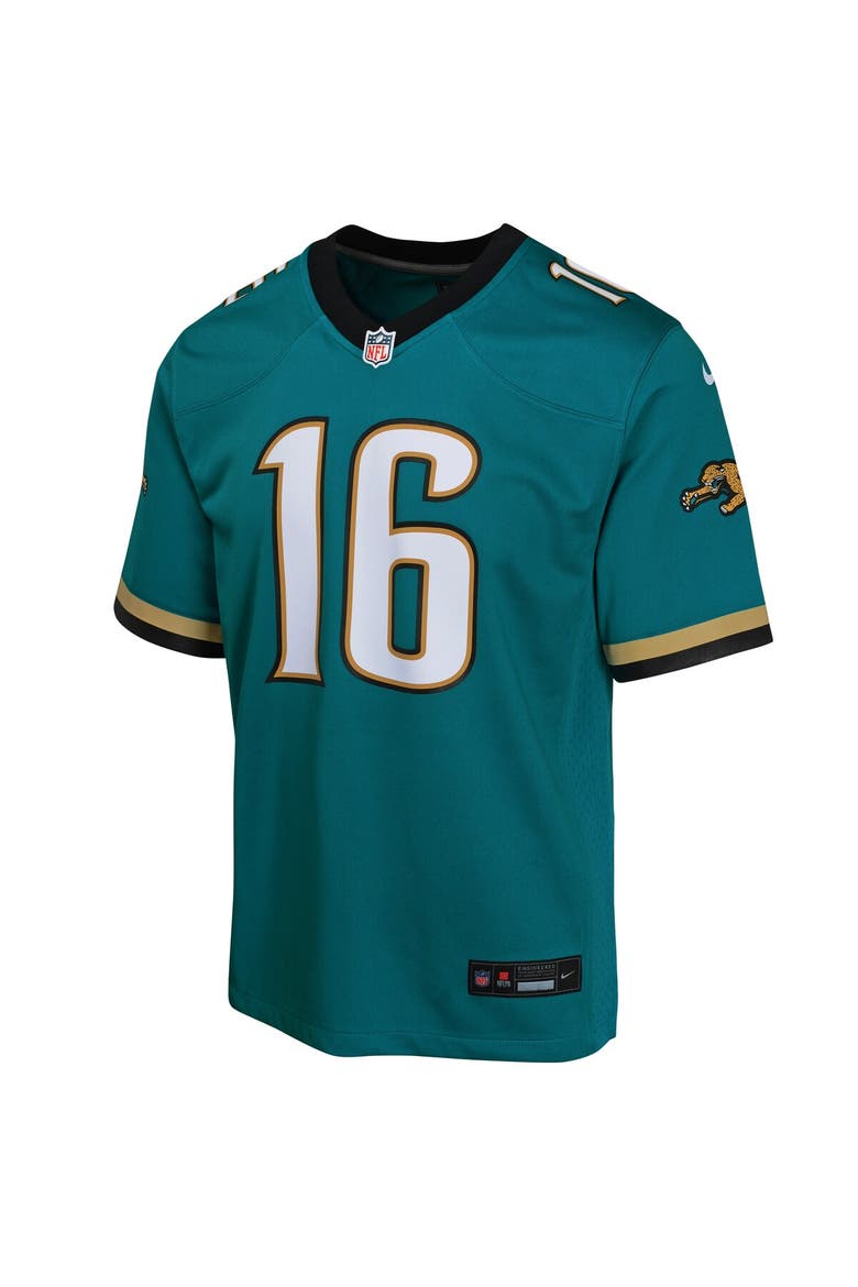 Youth Nike Trevor Lawrence Teal Jacksonville Jaguars Prowler Throwback Player Game Jersey, Alternate, color, Teal