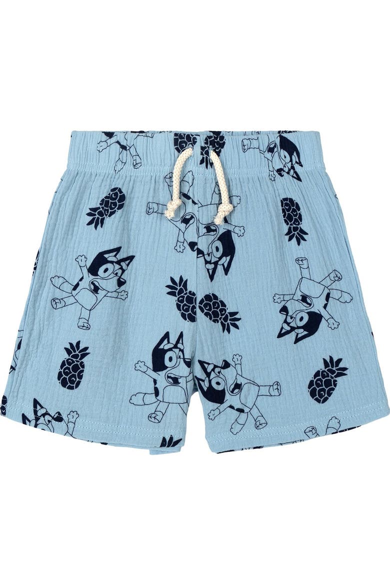 Hawaiian Shirt, Tee and Shorts Set, Alternate, color, Bluey Blue White