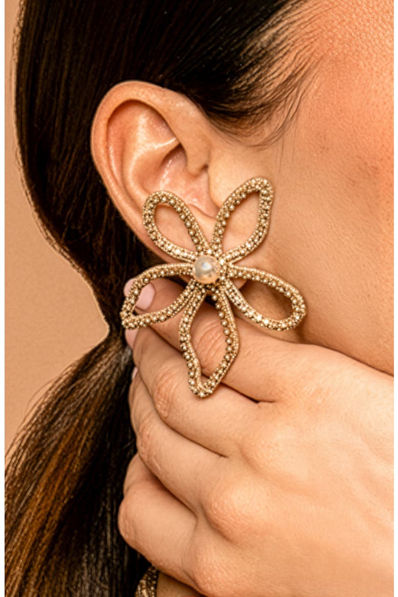 Felicity Drop Earrings, Alternate, color, GOLD