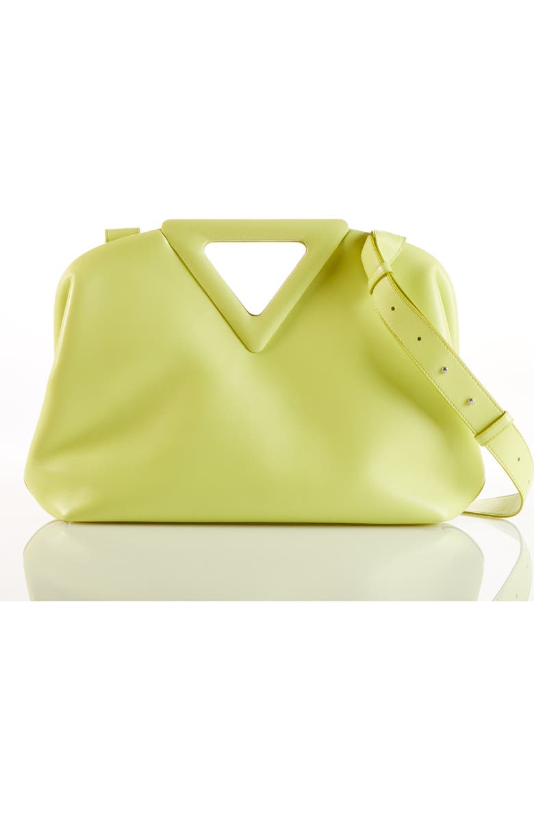 Bottega Veneta The Triangle Calfskin Leather Shoulder Bag, Alternate, color,