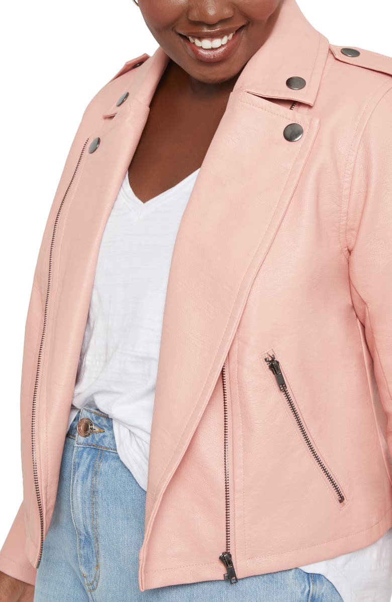 ELOQUII Studio Moto Jacket, Main, color,