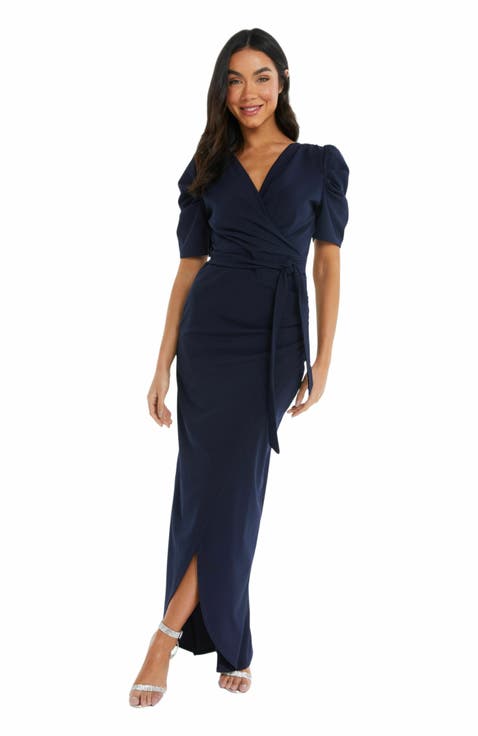 Puff Sleeve Maxi Dress