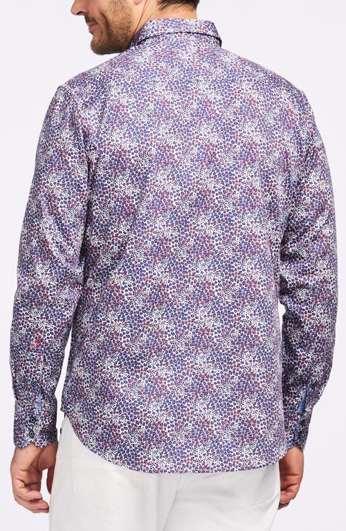 Robert Graham Abstract Dot Print Cotton Button-up Shirt