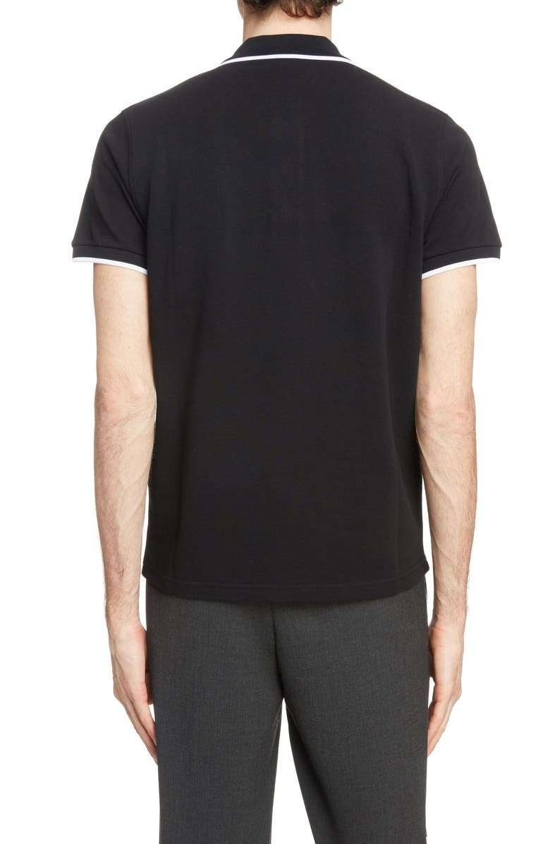 KENZO Tiger Crest Tipped Piqué Polo, Alternate, color, 