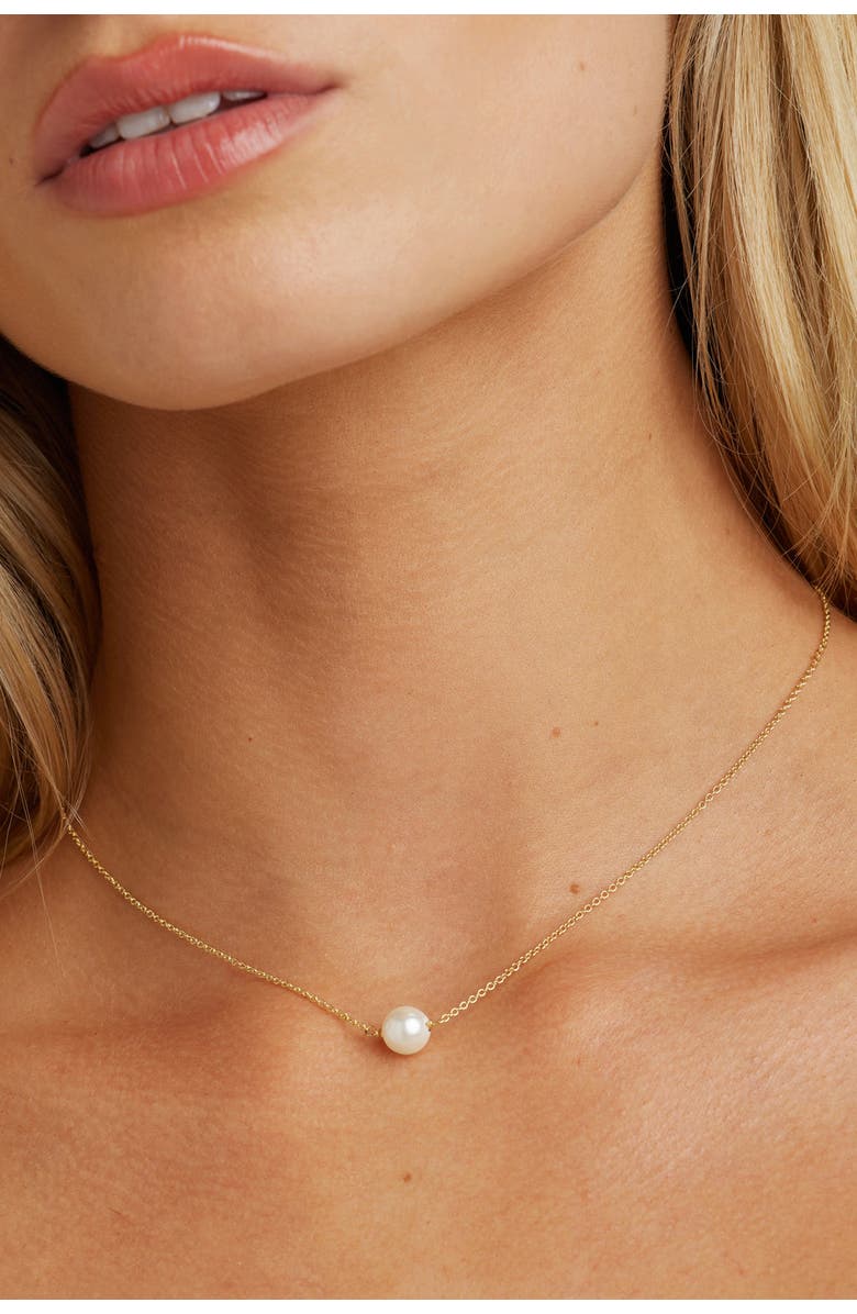 Untamed Petals Callie Pearl Pendant, Alternate, color, Gold