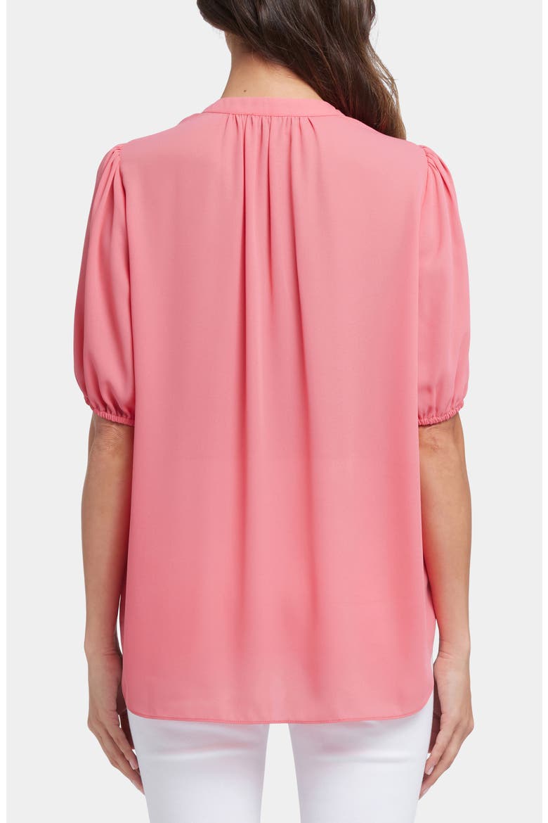 Puff Sleeve Popover Top, Alternate, color, SPICED CORAL