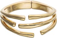 UNODE50 18K Gold-Plated Bracelet in the Shape of Several Tubes