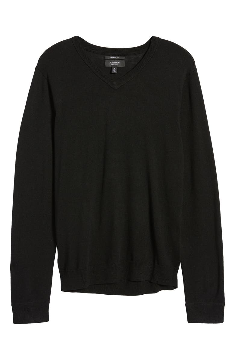 Nordstrom Washable Merino V-Neck Sweater, Alternate, color,