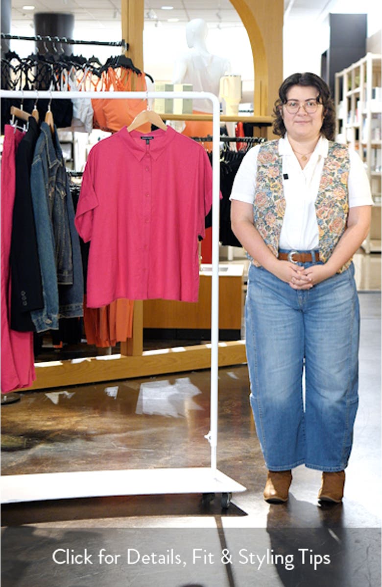 Boxy Linen Blend Shirt, sales video thumbnail