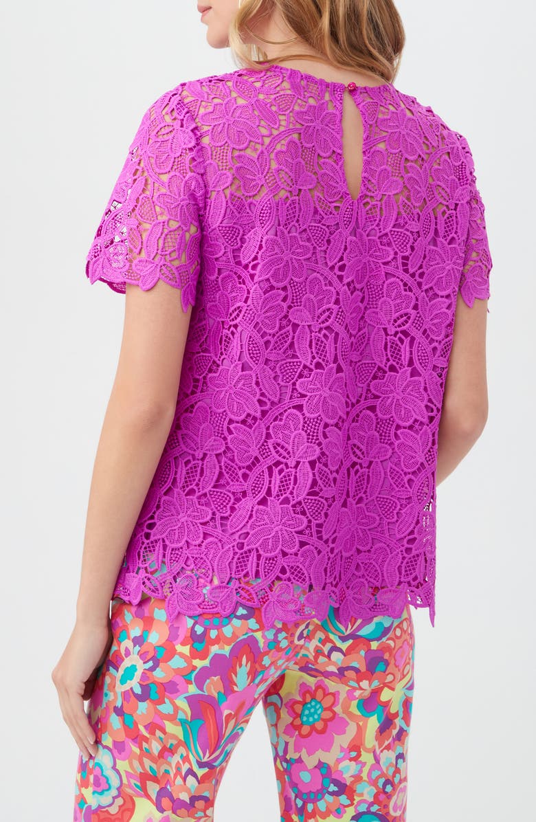 Trina Turk Rochelle Lace Top, Alternate, color, Violetta