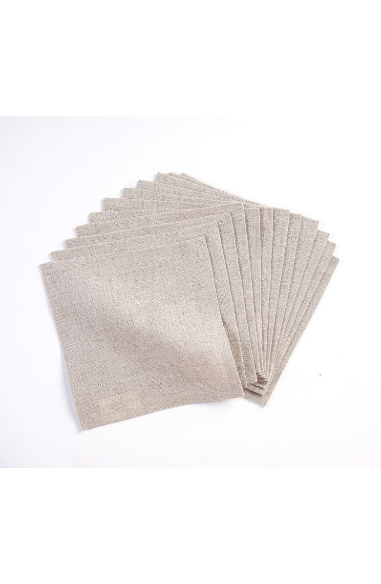 Solino Home Linen Cocktail Napkins - Fete, Main, color, Natural