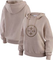 WEAR by Erin Andrews Women's WEAR by Erin Andrews Tan Pittsburgh Steelers Washed Pullover Crewdie