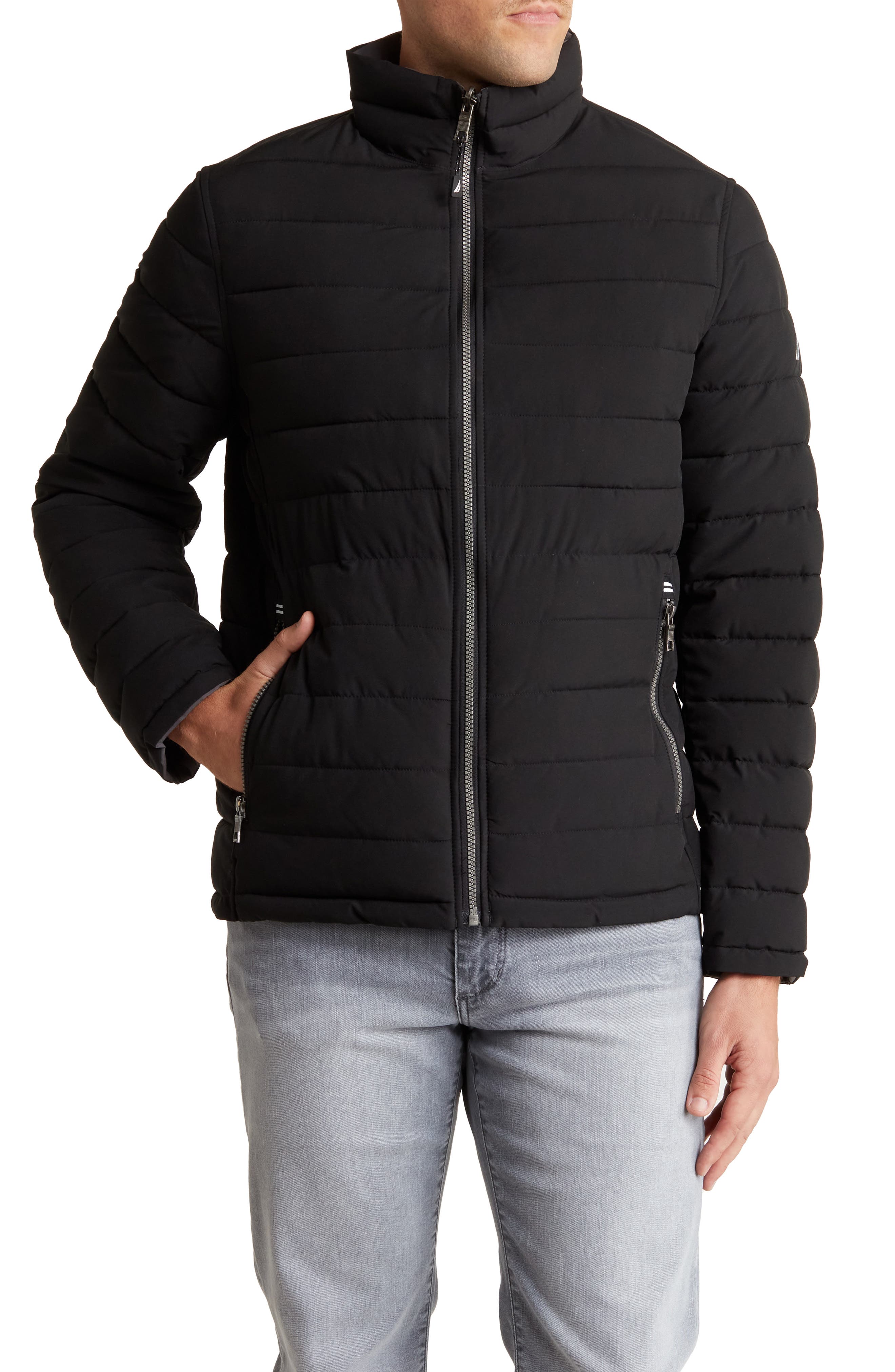 Nautica Water Resistant Reversible Puffer Jacket